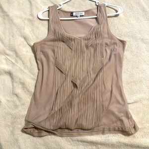 Jennifer Lopez blouse, tan, size S